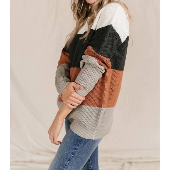 NEW AMPERSAND AVE the paige sweater in auburn - Picture 2 of 3